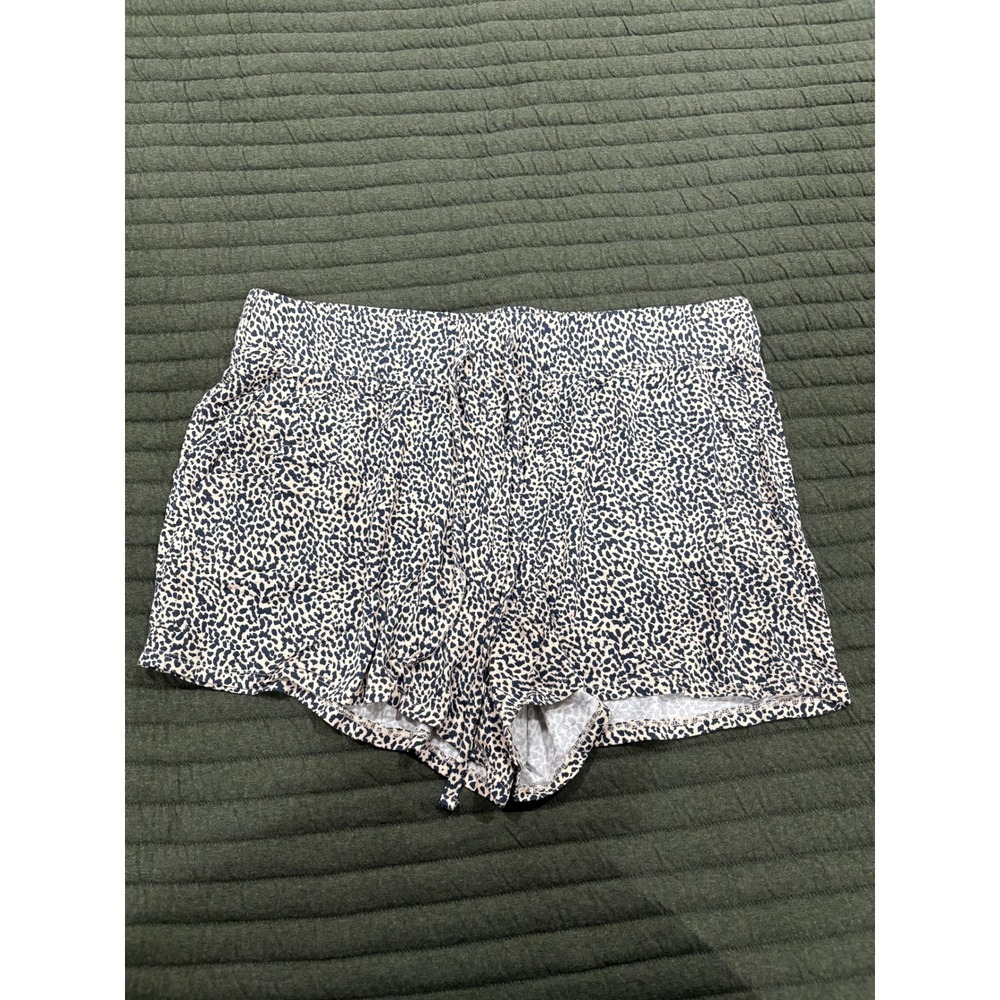 Loft Sleep Cheetah Leopard Animal Print Pajama Short Size Medium - Picture 2 of 4